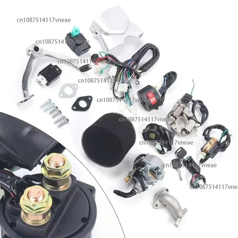 110CC 125CC ATV Engine Kit Four Stroke Motor with Reverse Gear for Go Kart Off Road Vehicle Four Wheeler Applications