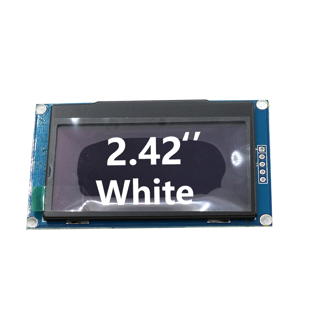 아두이노 STM32 용 OLED 디스플레이 모듈, 4 가지 색상, 2.42 인치, 128x64, 4 핀, SSD1309, 128X64, IIC I2C