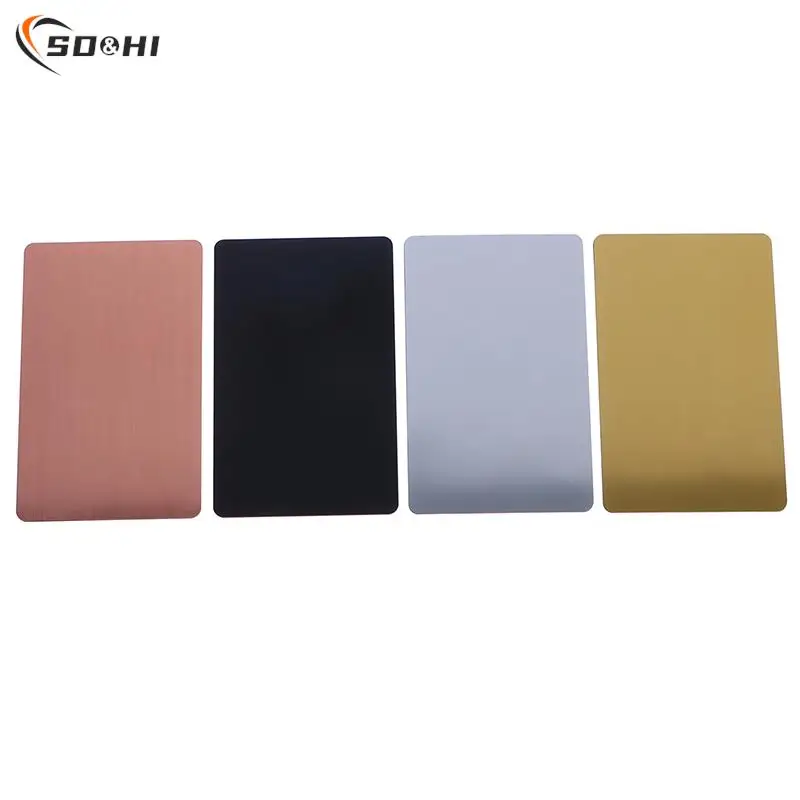 1PC 13.56MHZ Chip Blank Metal Hybrid Hidden NFC Access Control Contactless Social Recognition Laser Business Card