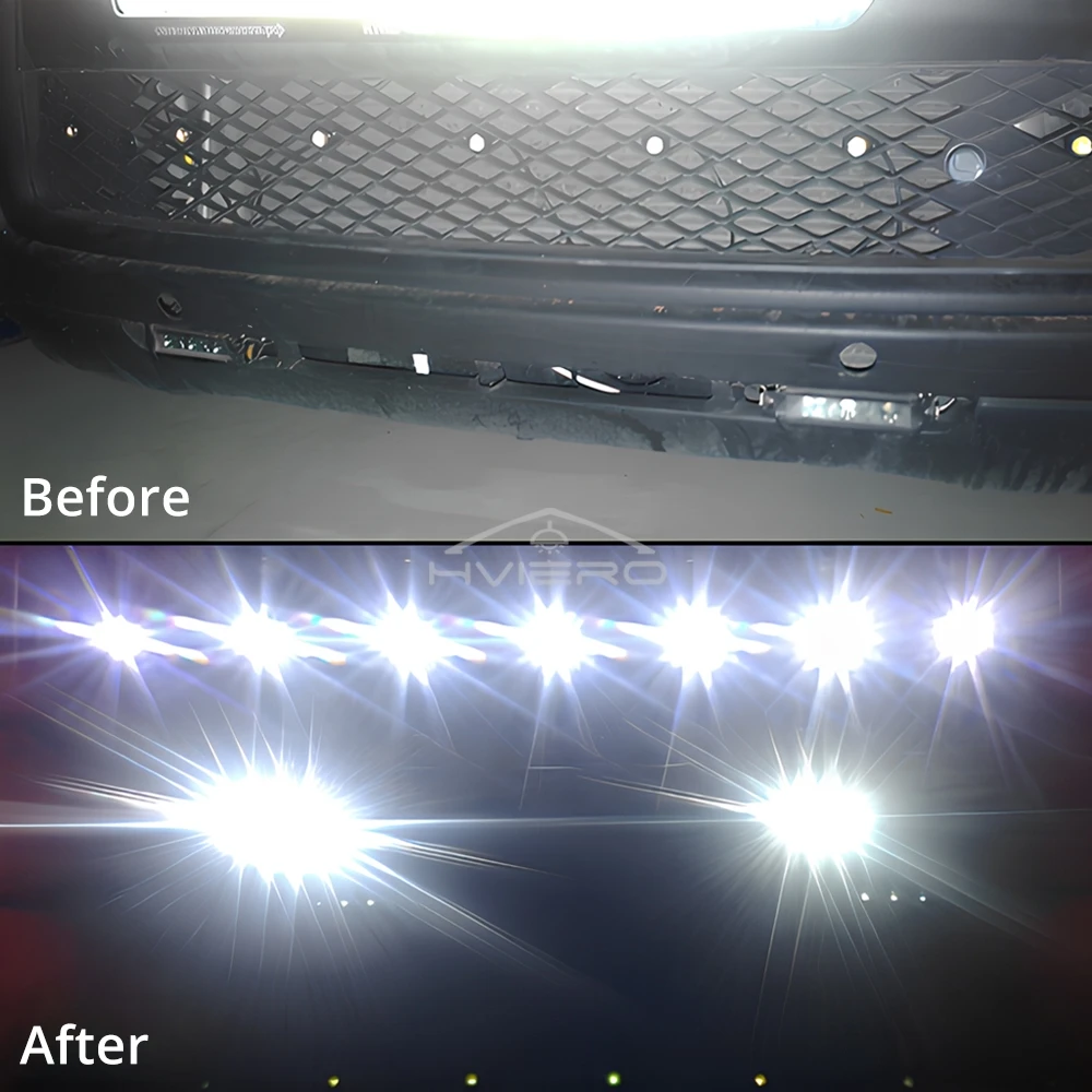 10Pcs Auto Daytime Running Lights 4014 12SMD Turn Signal Reverse Autos Lamps White Eagle Bulbs Eye Cars Motorcycle Leds Lighting