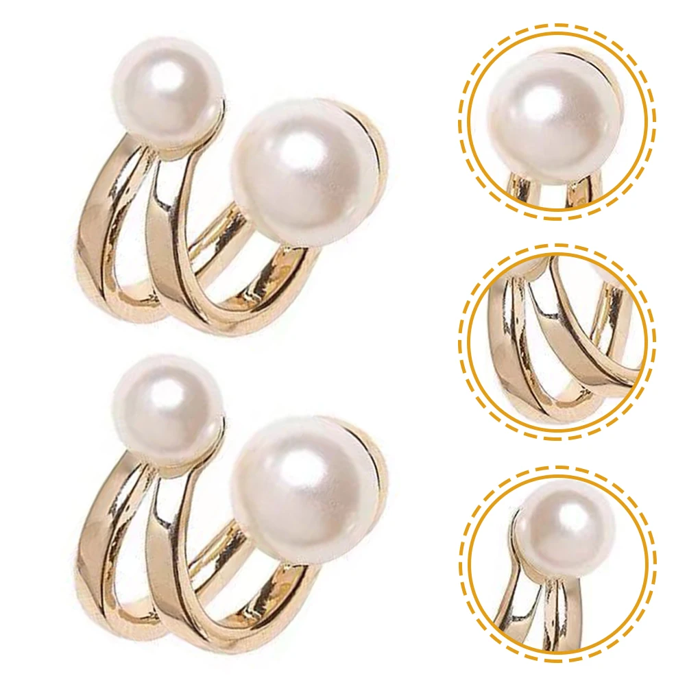 

Earrings Clip On Alloy Comfortable Daily Wear Business Party Wedding Gift Ear for Women Non Piercing Large Fake