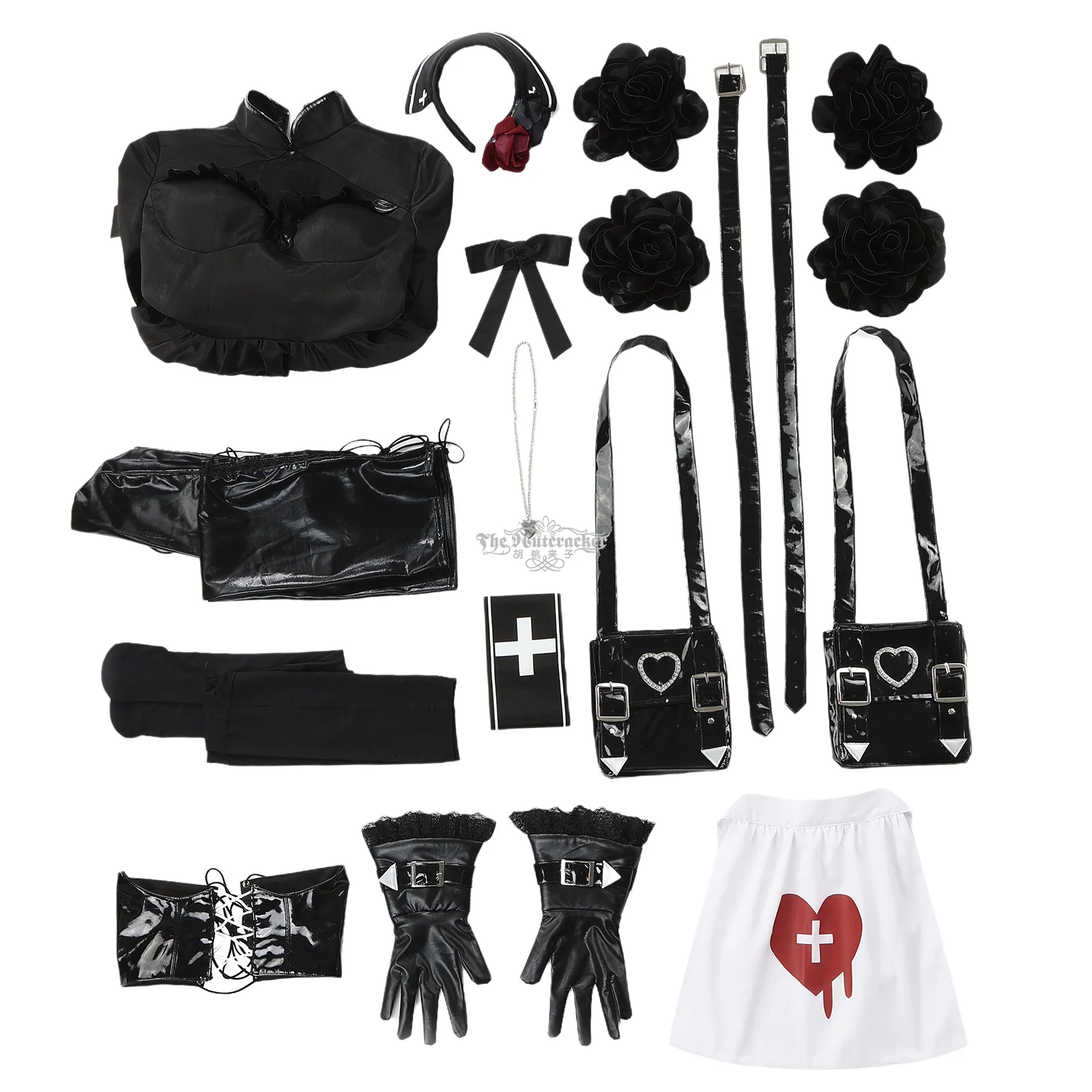 2025 New Mooyiyi cos Florence Nightingale Cosplay Costume Halloween Christmas Role Playing fate Sexy nurse little devil