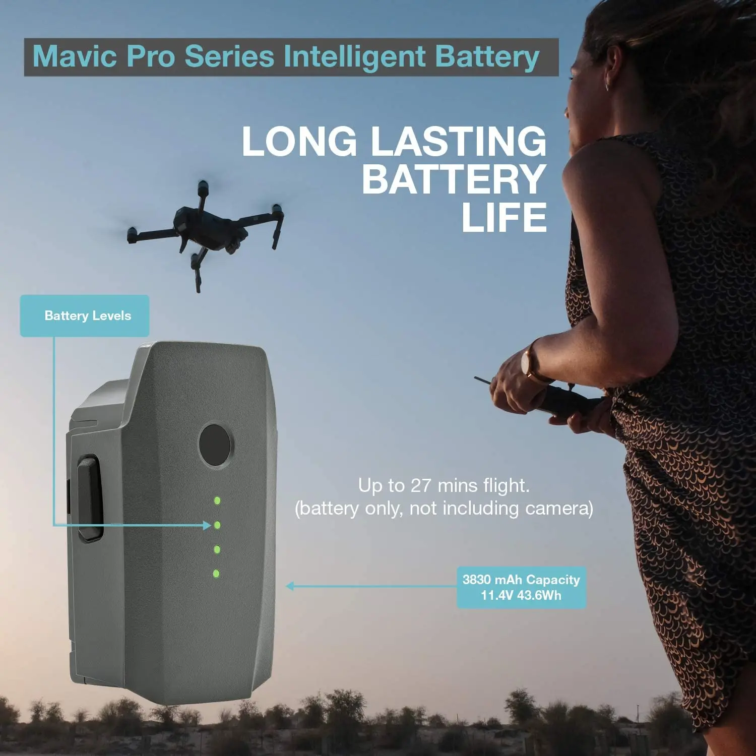 FOR DJI Mavic Pro Battery Intelligent Flight (3830mAh/11.4V) Specially Designed For The Mavic Drone