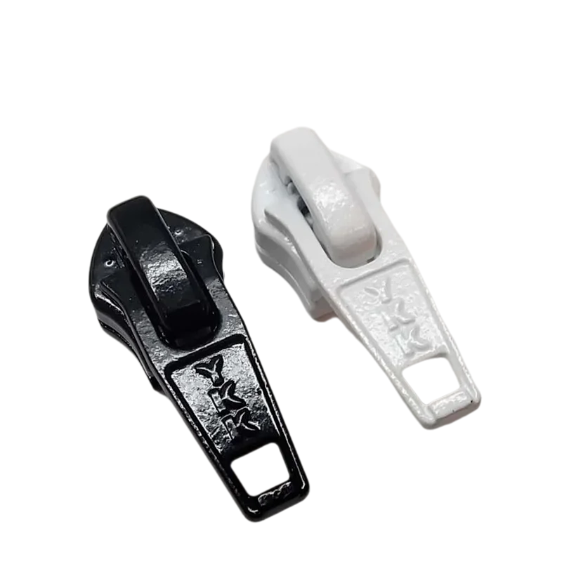 

50pcs/Lot Auto Lock Metal YKK Pull Slider for 5# Nylon Coil Zipper Head Fittings Replacement Jacket Tent Repair