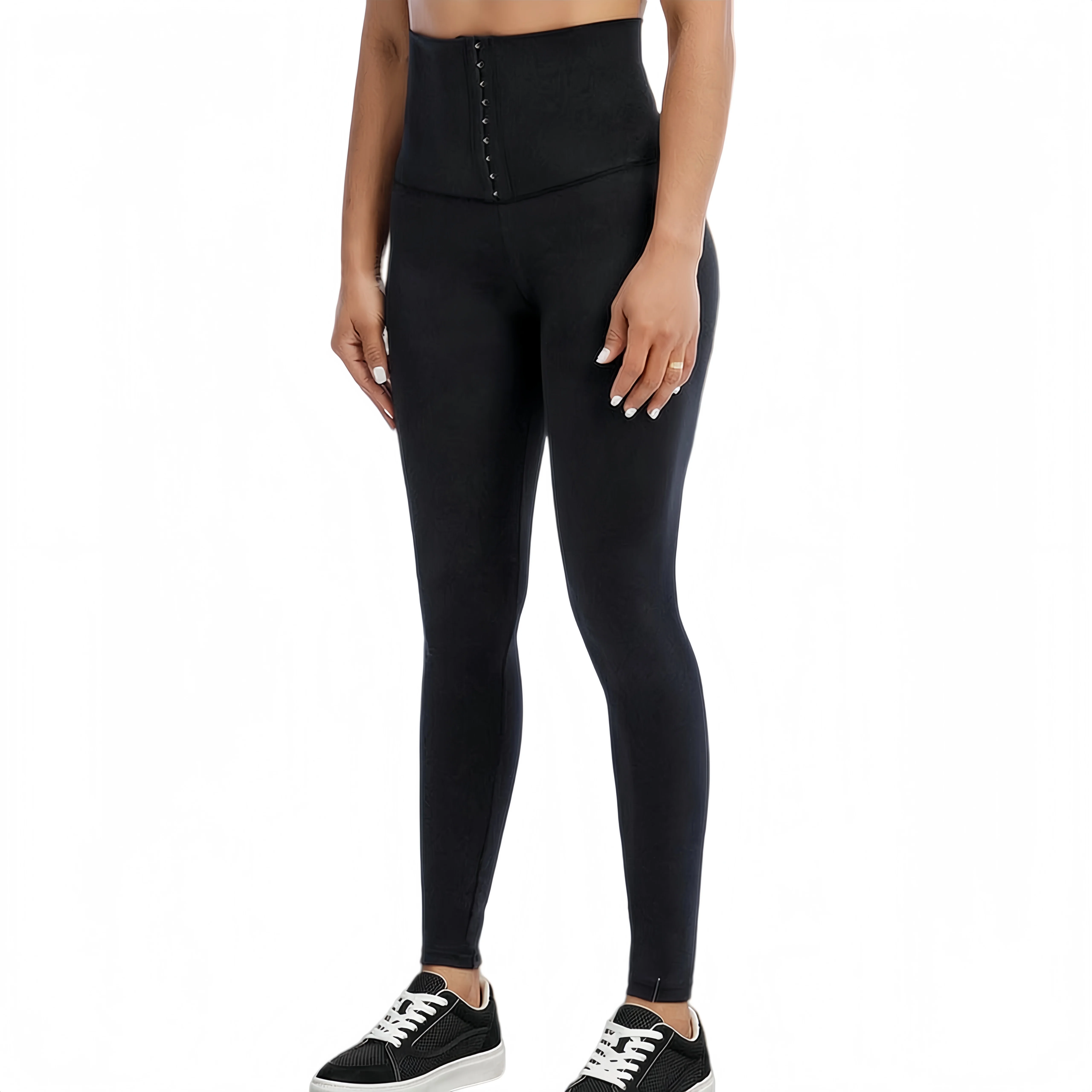 Women's High Waist Tummy Control Yoga Pants Shapewear Slim Fit Athletic Leggings for Gym Running Workout Fitness