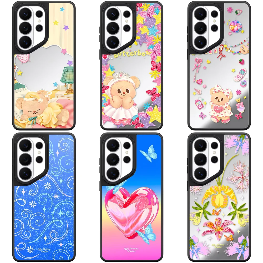 6091423 Mirror Magnetic Case: Compatible with Samsung Galaxy S23 U S24U S25 S26 Ultra S25+ S26 Plus Shell