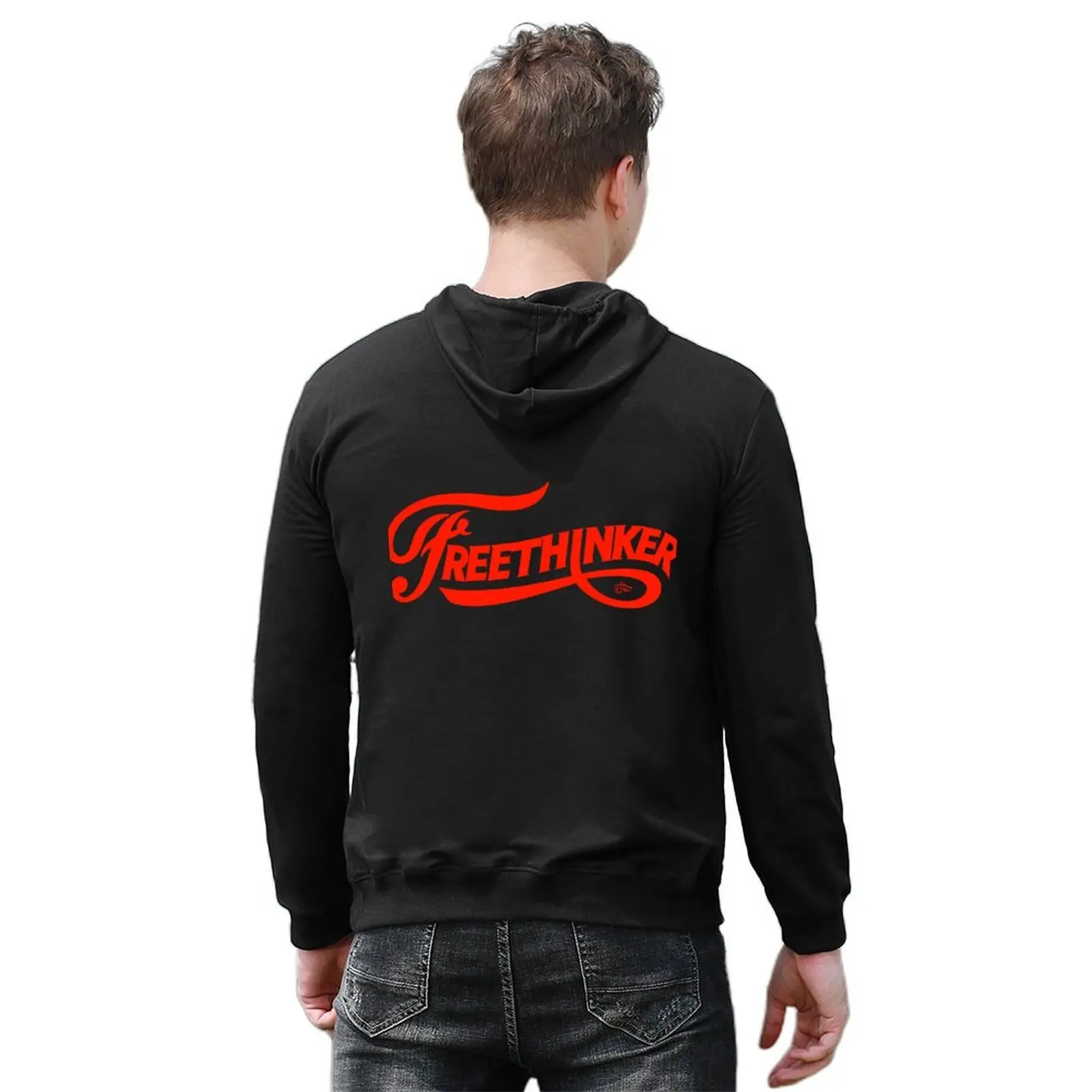 FreeThinker Vintage by Tai's Tees Толстовка с капюшоном эстетичная одежда осенняя рубашка мужская Фото №6