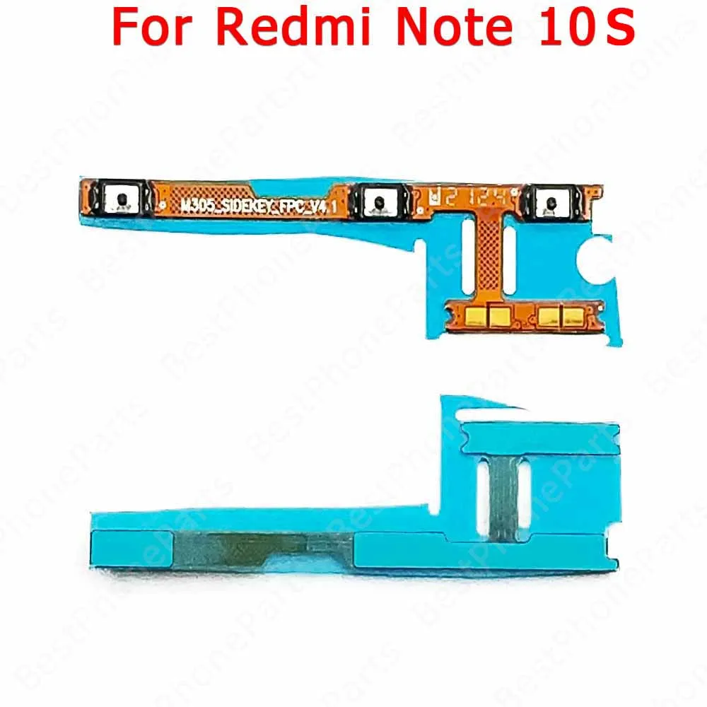 Pro Xiaomi redmi poznámky 10 10S 11 pro 5G 11S strana knoflík spravit energie na pryč náhrada objem nový spínač němý flex kabel