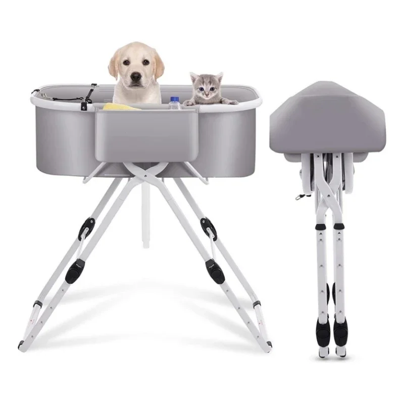 

Portable Pet Bathtub Foldable Elevatable Small Medium Dog Washing Pool for Bathing Shower Grooming Cat Bathtub Pet Supplies