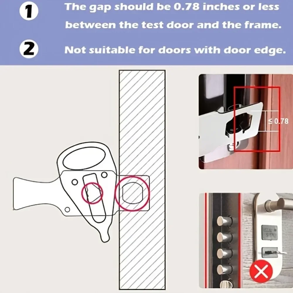 Anti-Theft Portable Door Lock for Travel | Heavy-Duty Security for Hotels/Airbnbs/Homes & Privacy Protection