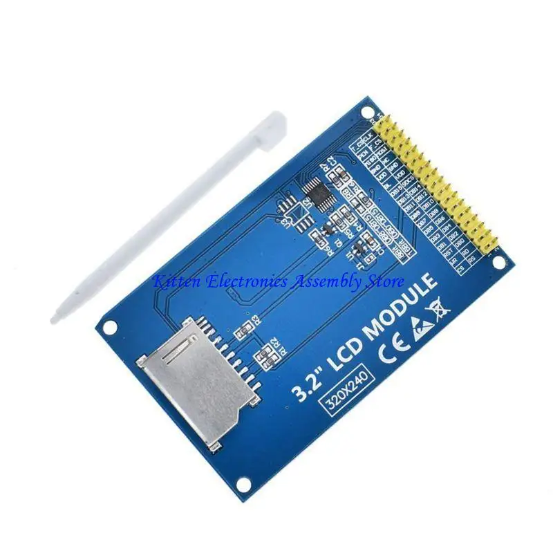 96GD ILI9341 넓은 시각적 각도 3.2 인치 TFT LCD 디스플레이 화면 18 핀 320x240 용접 솔더 4 와이어 SPI 인터페이스 백라이트