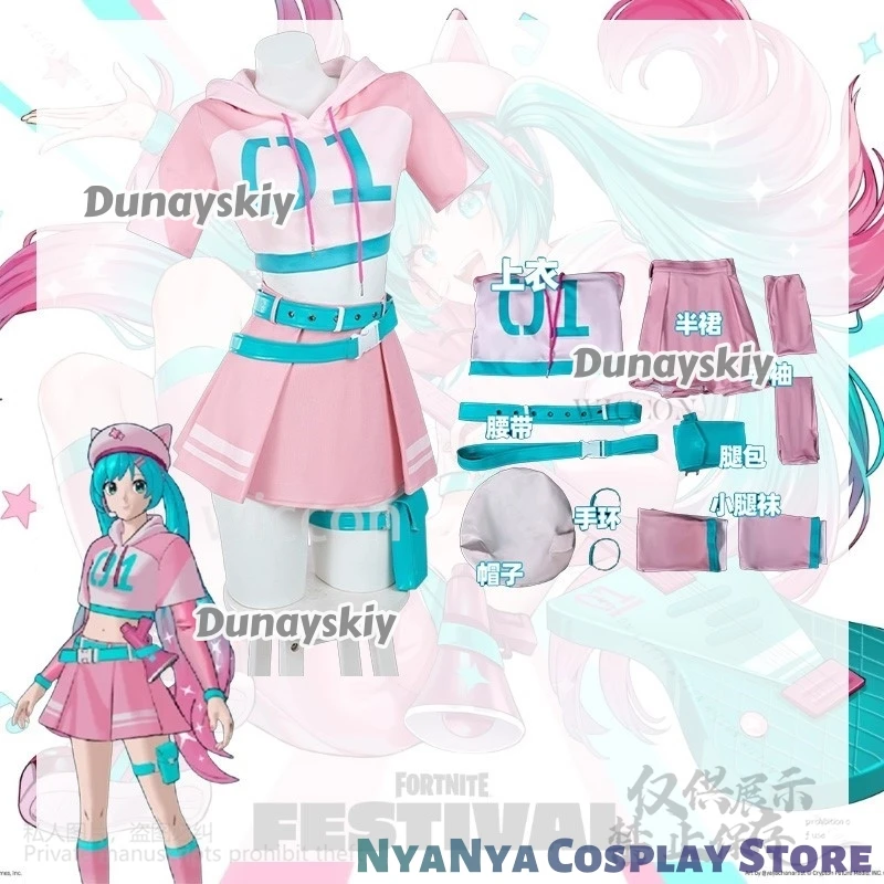 

Аниме-игровой проект Sekai Косплей Mikuu Neko π로윈 의상 Фирменный розовый панк Y2K Униформа Платье Jirai Kei Girls Прекрасная Лолита Хэллоуин