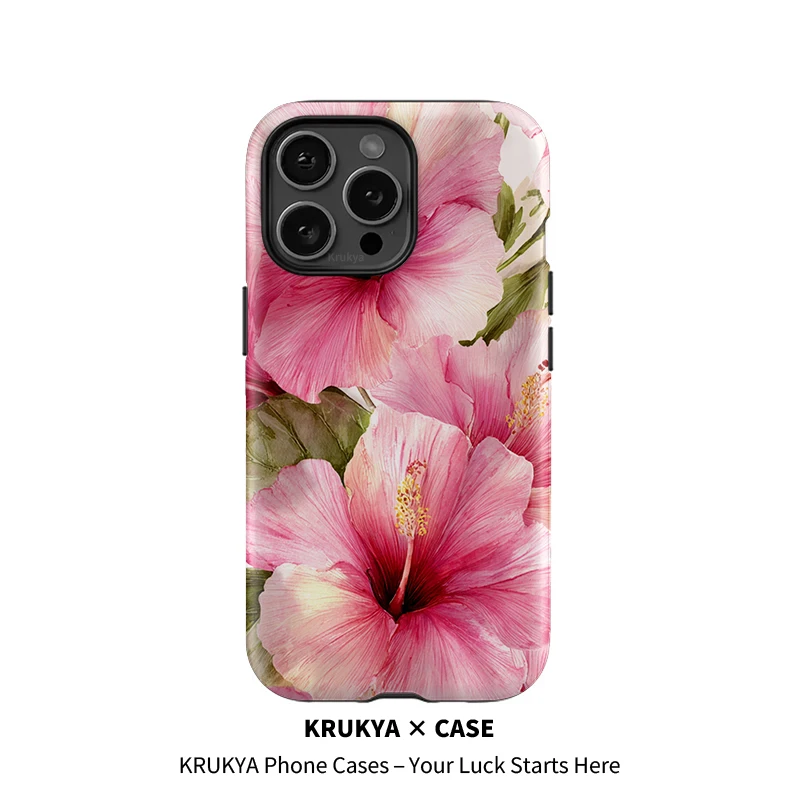 

Чехол для телефона Krukya Flower для iPhone 13 14 11 12 16 Pro 15 Pro Max 17 Air X XR XS Max, противоударный мягкий силиконовый чехол Funda