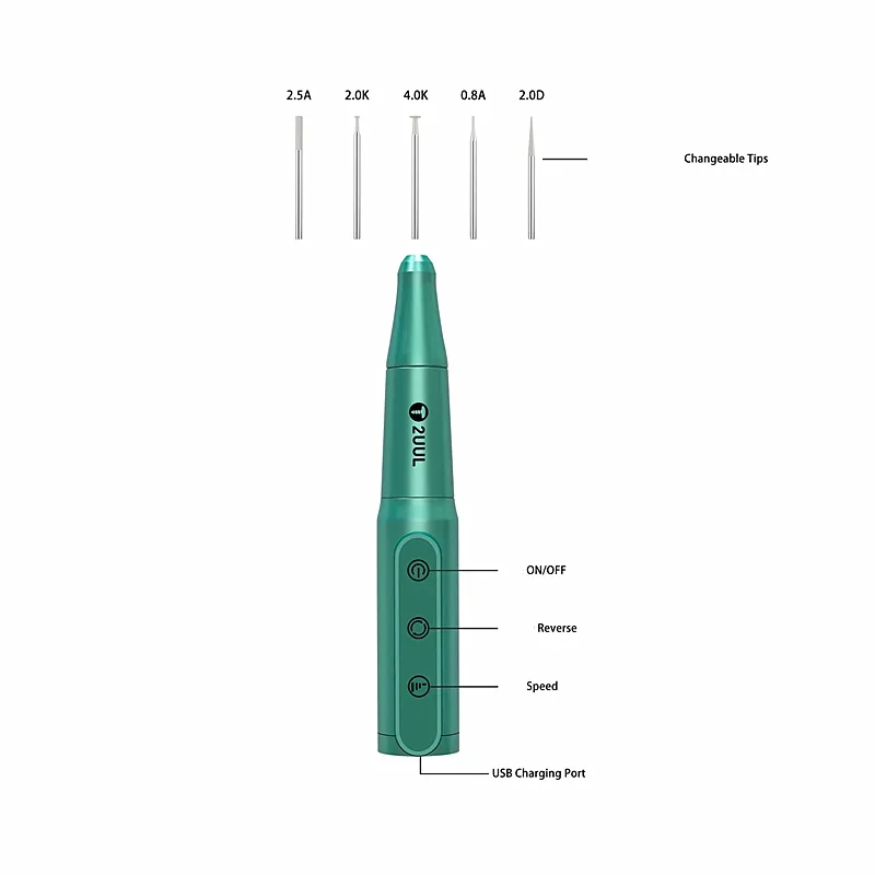 Imagem -03 - Chargeable Polishing Drill Pen Reparação Motherboard Wireless Moagem Ferramenta de Desmontagem Inteligente 2uul 2uul-portable