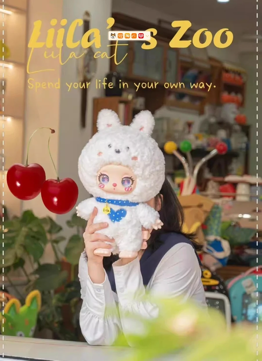 

New Liila 600% Cat Liila'S Zoo Series Mystery Box Trendy Toy Gft Vinyl Plush Doll Cute Large Doll Model Figure Collec Toys Gift