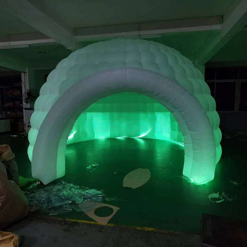 Dome igloo tent giant inflatable with LED lighting Luna tent Inflatable showroom tent / dome tent with LED lights - toy tent