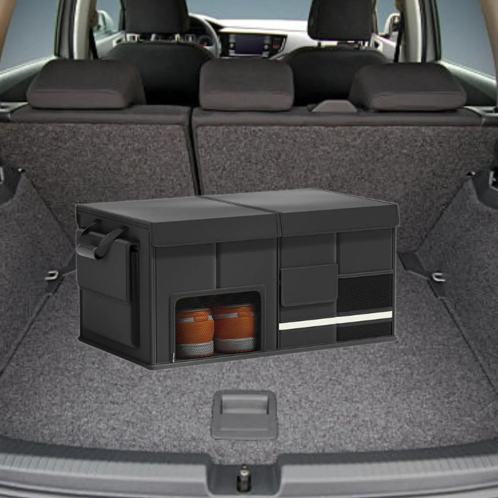 Generic Trunk Organizer for Car 60L Multi Compartments for Picnic Road