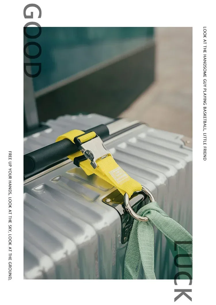 Praktische Gepäckgurte, Fach, externer Haken, Outdoor-Wandertasche, hängende Schnalle, Reise-Trolley, Verbindungsseilgurt – Detail 9