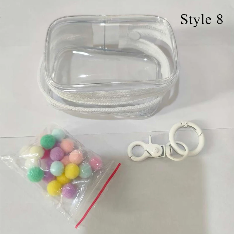 Jewelry Organizer Thicken Transparent PVC Keychain Mystery Box Pouch Bag Protect Toy Storage Case For Bubble Doll Toy Wallet New