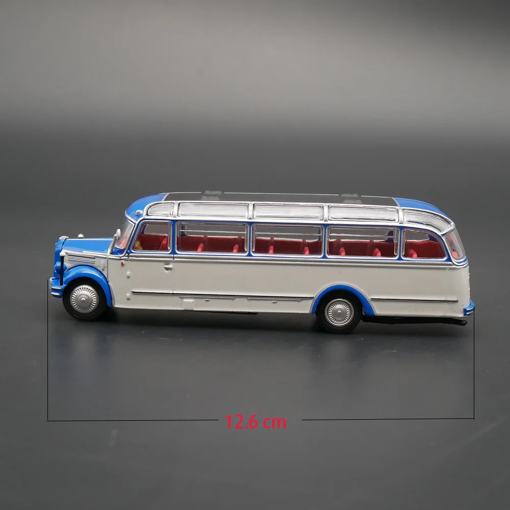 Diecast IXO/IST 1:72 Scale Borgward BO 4000 Borgward Bus German Bus Bus Alloy Car Model Collectible Toy Gift Souvenir Display