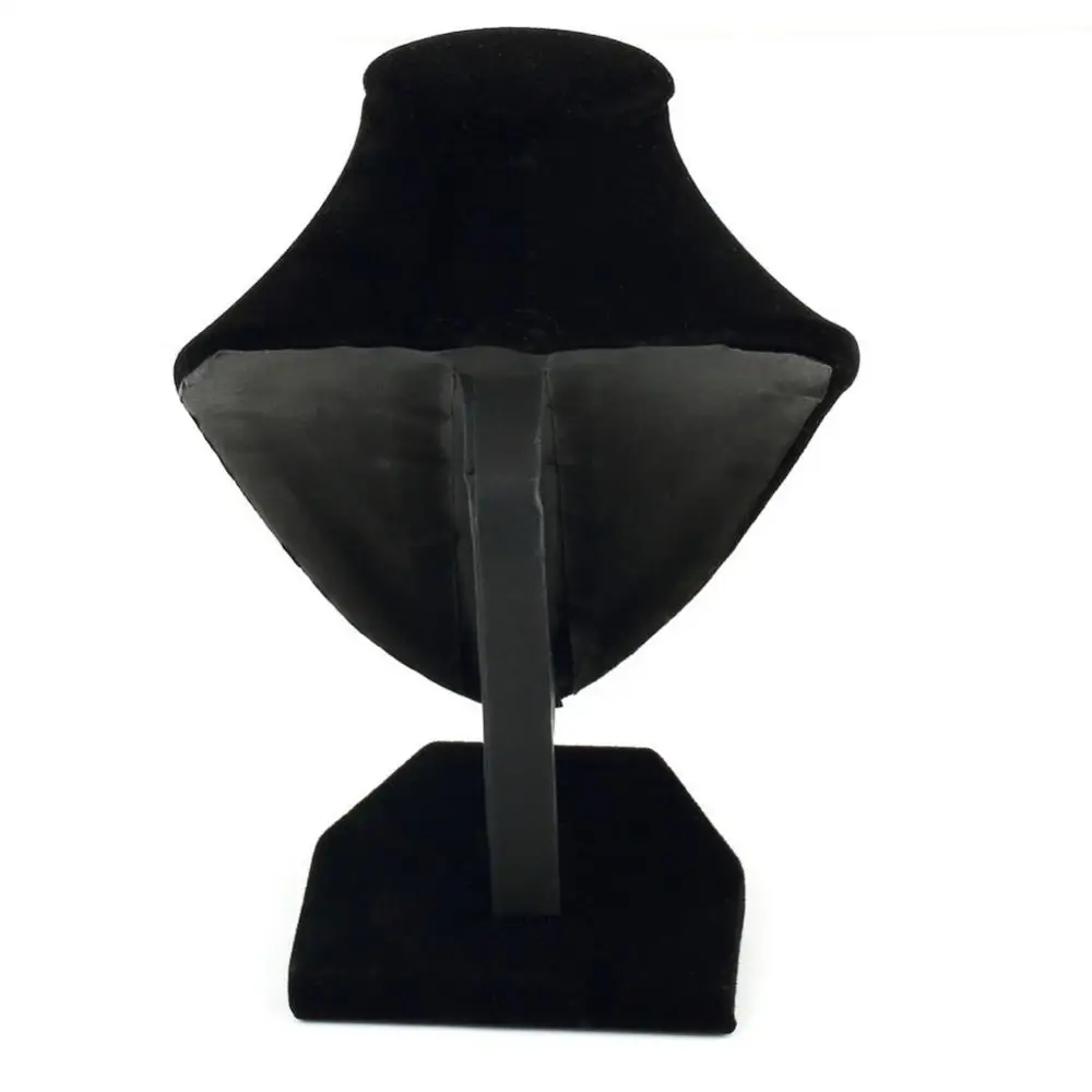 Jewelry Black Mannequin Necklace Pendant Display Stand Holder Show Decorate