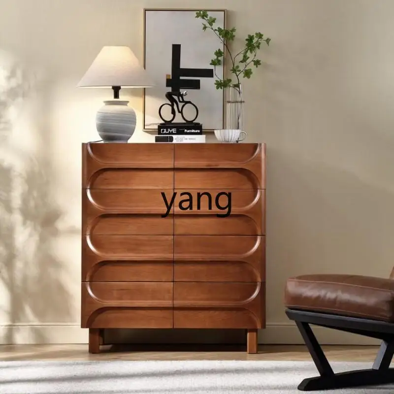 

YHM antique solid wood cabinet drawer bedroom storage cabinet living room