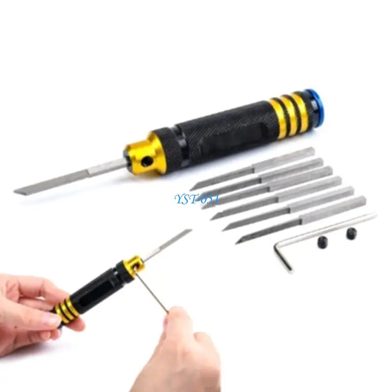 Модель E15A Разметчик с 7 резцами для резки смолы Разметчик линии Режущий инструмент Зубила Ремонт