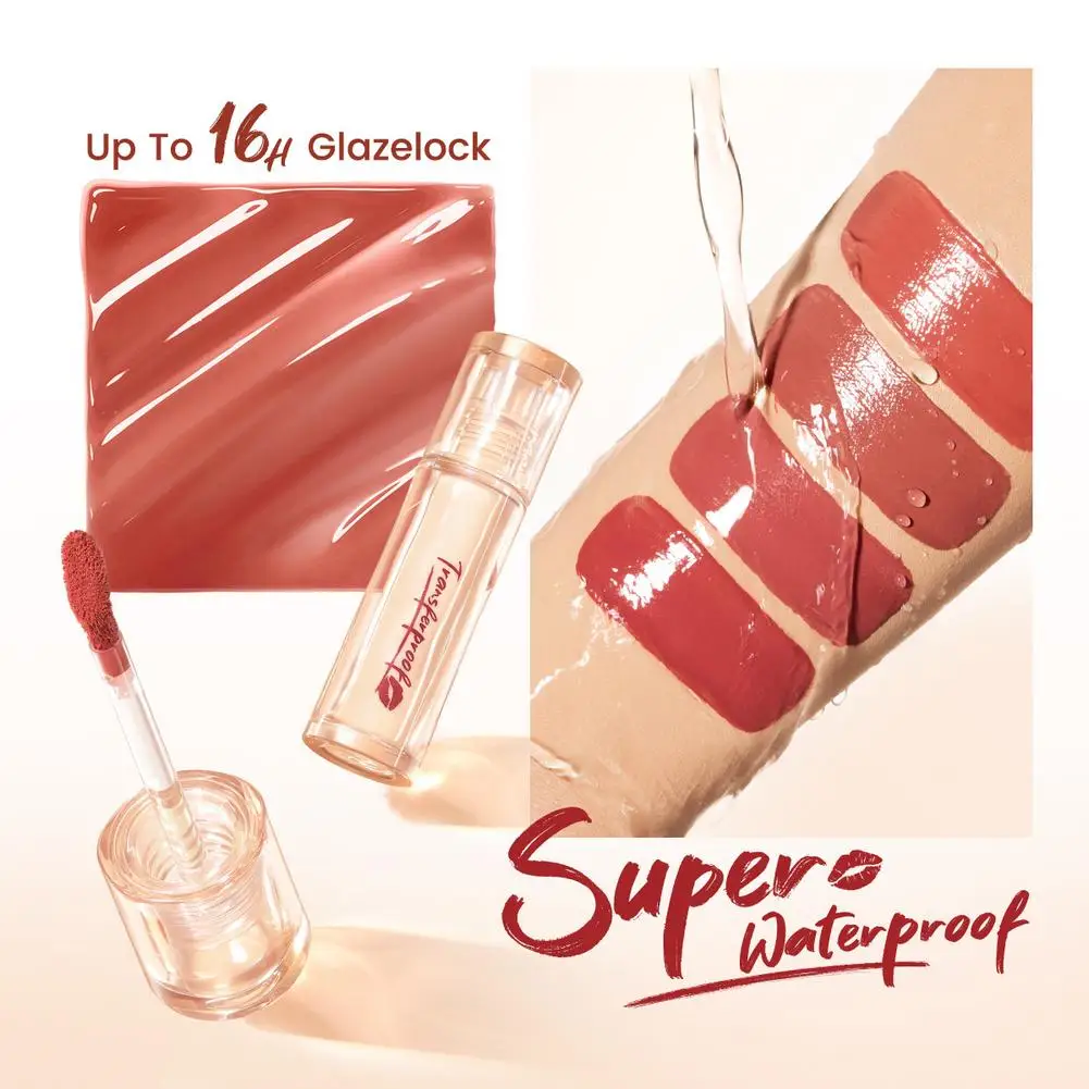 Wodoodporna aksamitna szminka Łatwa w noszeniu Długotrwała szminka Matowa Nude Coffee Lip Glaze Nieprzywierający do kubka Makijaż Lip Tint Cosmetic