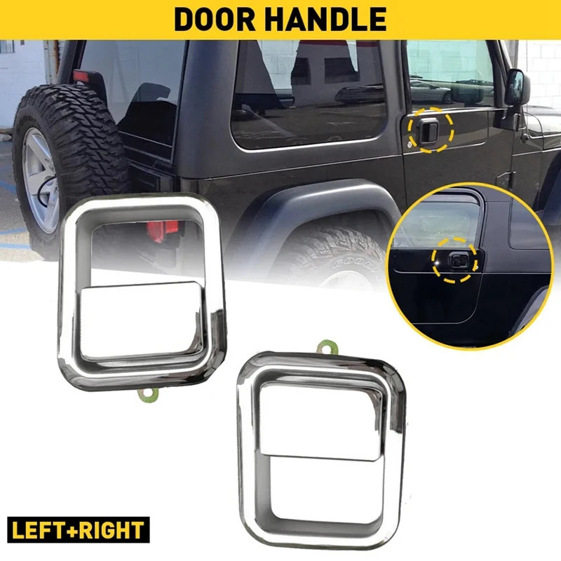 Car Exterior Door Handles J5758172 J5758173 For Jeep Wrangler TJ 1984-1990 Outside Door Handles Car Replacement