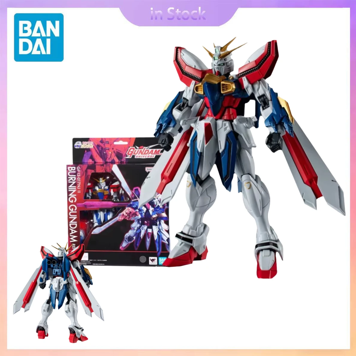 

Коллекционная модель Bandai Gundam Universe Model Kit GU GF13-017NJ II Burning Gundam, аниме-фигурка, в наличии, оригинальная, обновленная версия