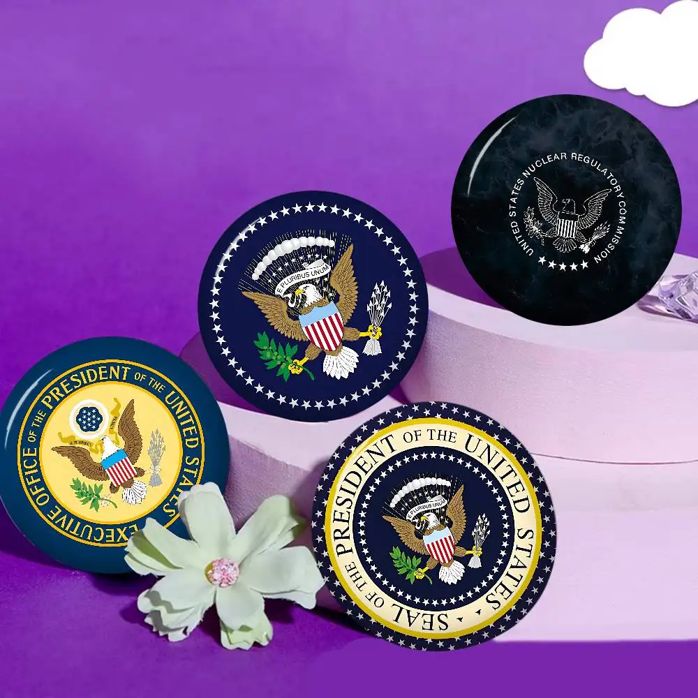 S-Seal of The P-President 58mm Cute Anime Figure Icon Badge Handmade Tinplate Brooch for Backpack Clothes Chest Ornament Gifts