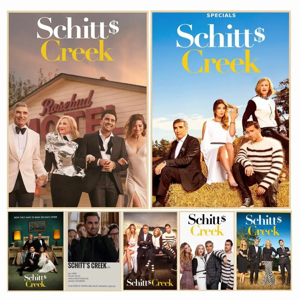 tv series S-Schitts Creek-K Poster Decorative Wall Art Sticker for Cafe Office Bedroom and Living Room