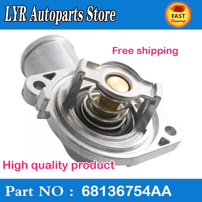 High quality Aluminium Thermostat For Dodge Ram Jeep 3.6L 2011 2012 2013 2014-2019  68136754AA 5184570AG car accessories