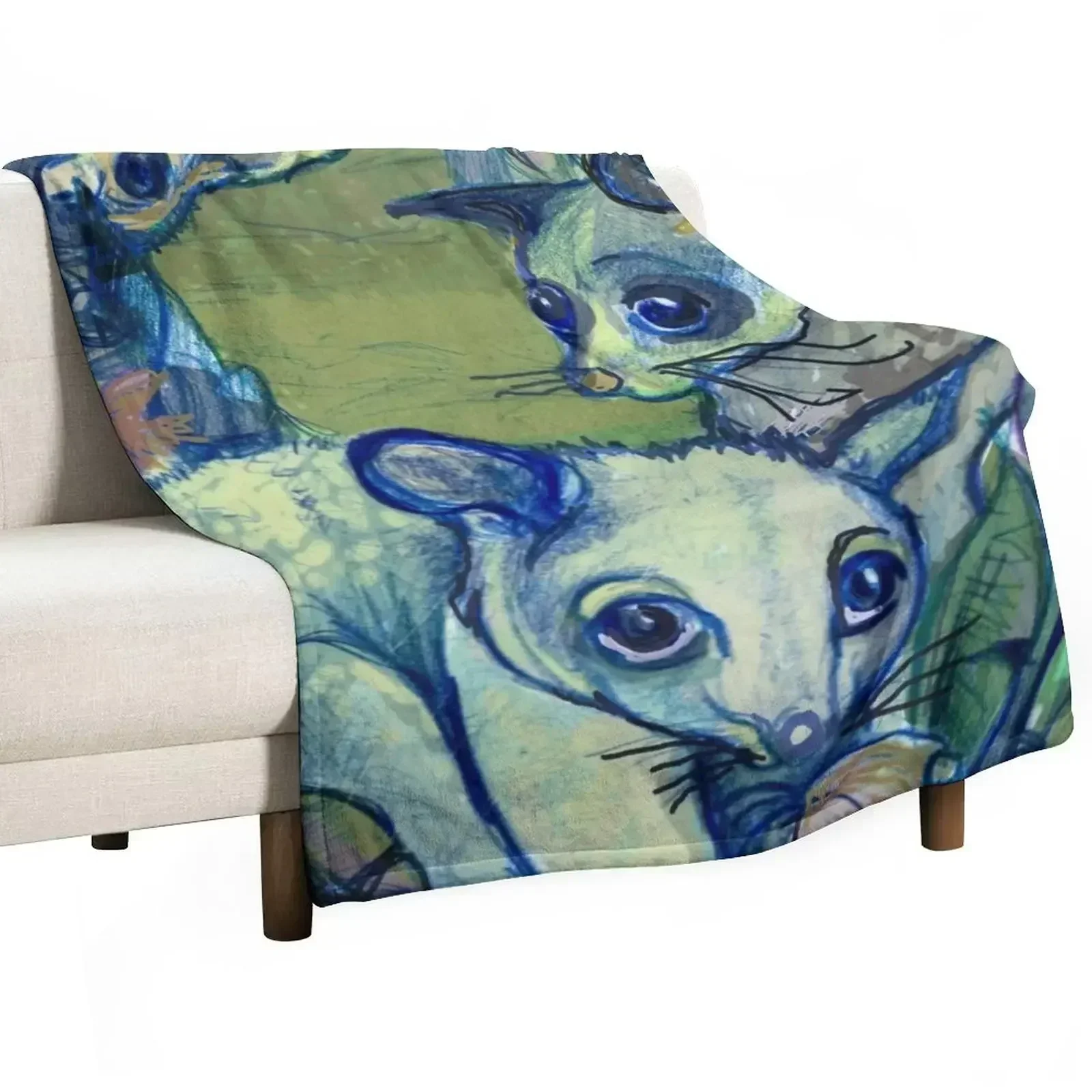 Brushtail Possum (Trichosurus vulpecula) Throw Blanket anime Decorative Throw Nap Camping Blankets