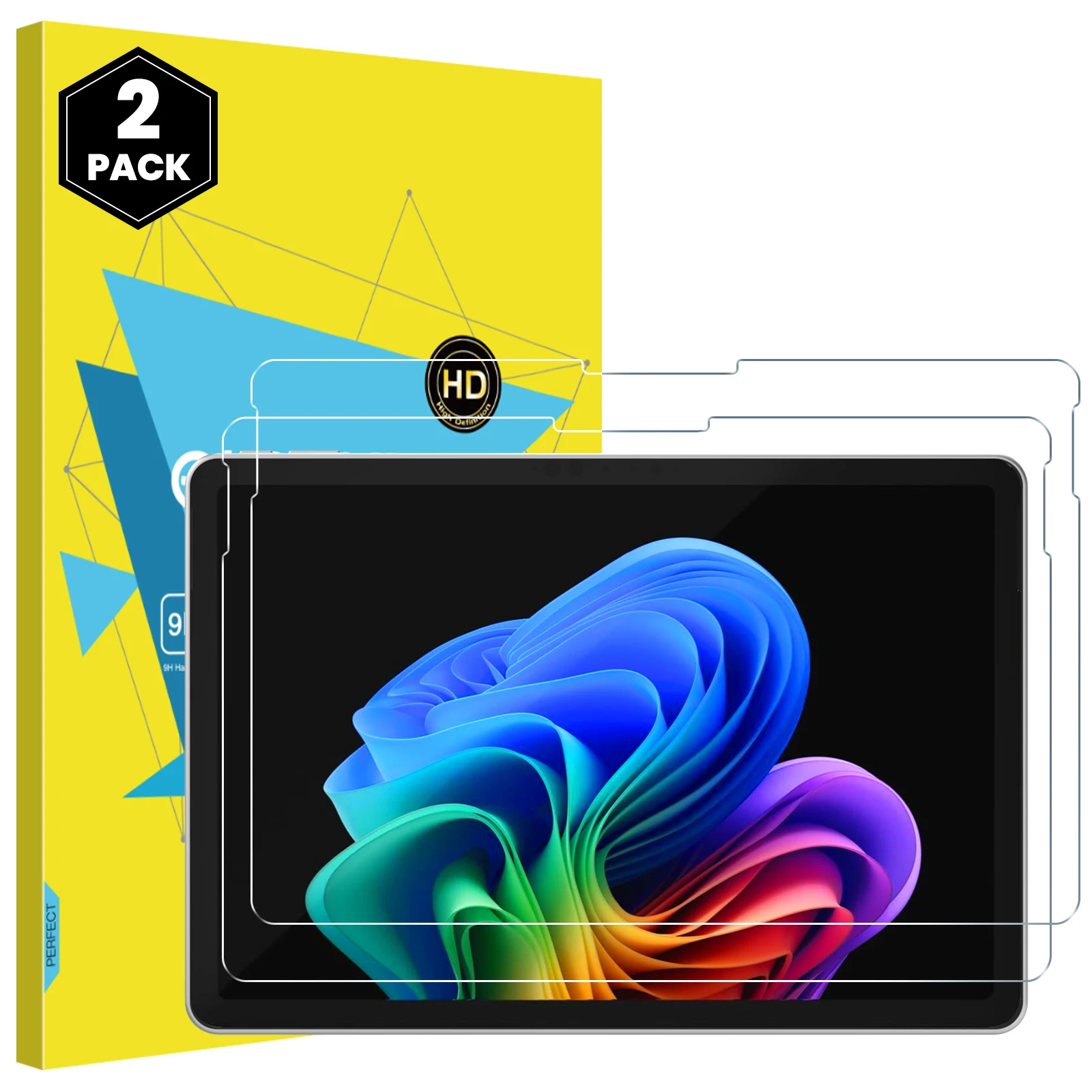 MoKo 2 Pack Screen Protector for New Microsoft Surface Pro 12 inch 2025 9H Tempered Glass Film Guard for Surface Pro 12-inch