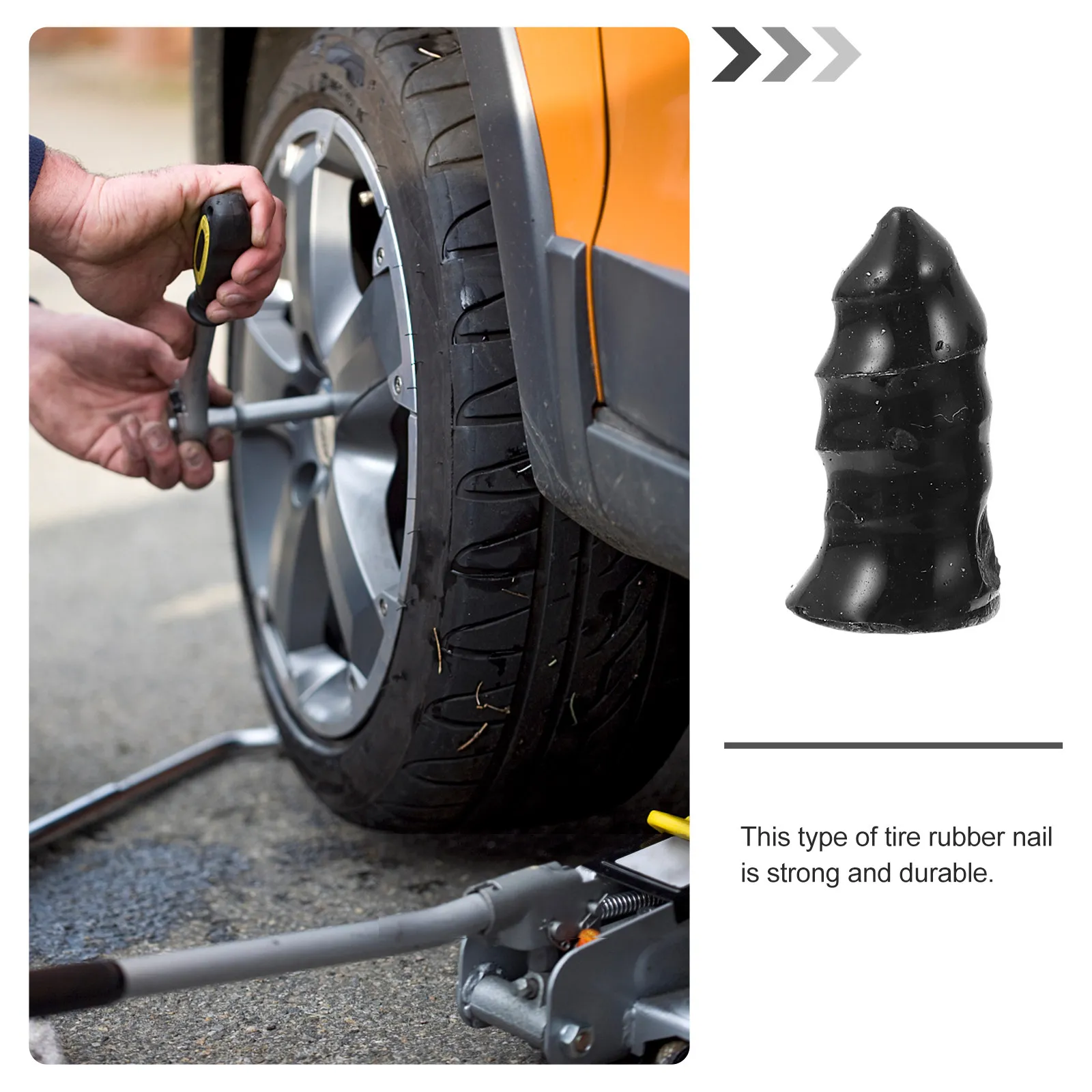 10Pcs Tire Screw Studs Anti Skid Nails for Motorcycle Car Pedal Tires Heavy Duty Wear Resistant Rust Proof Tire Repair