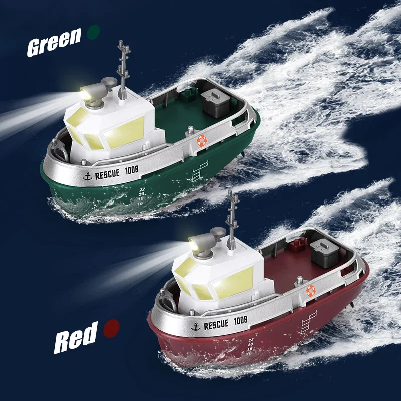 NEW Rc Boat 2.4G Powerful Dual Motor Long Range Wireless Electric Remote Control Tugboat Model Toys for Boys Jet Boat gift