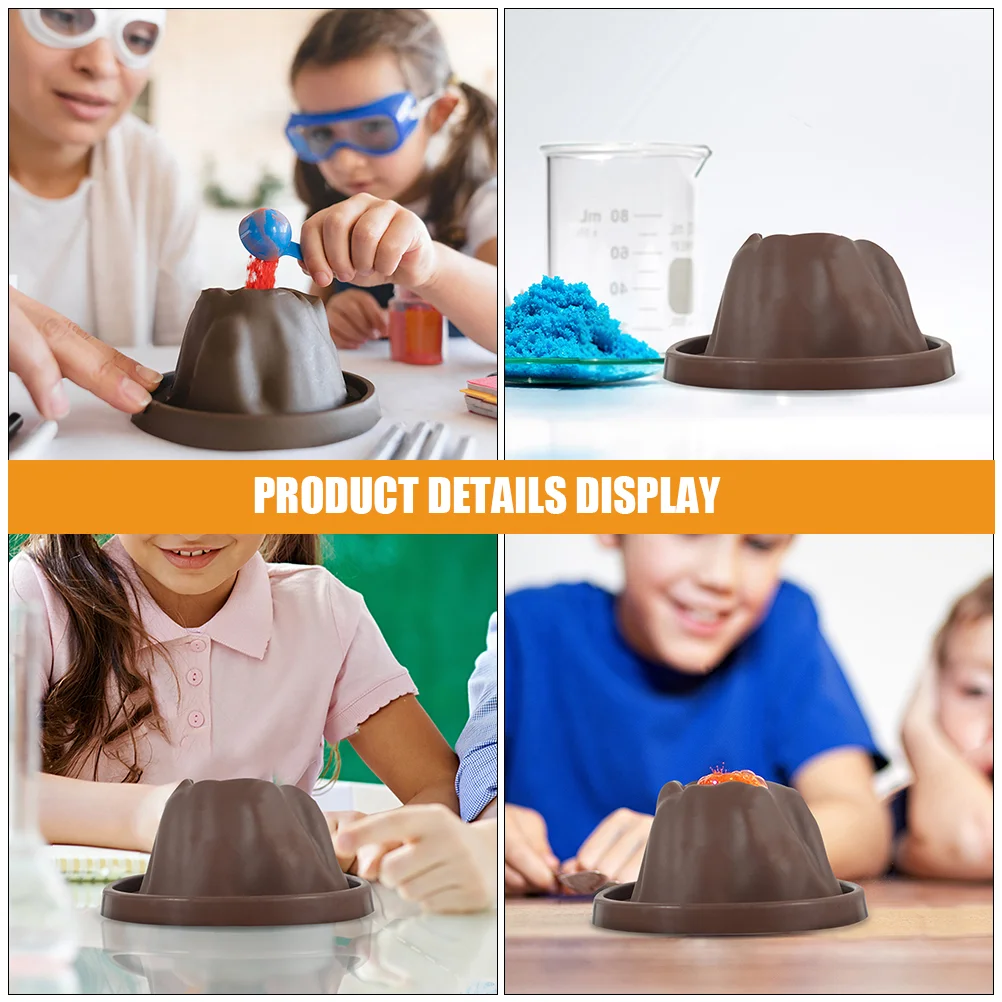 10 Pcs Volcano Model Accessories Science Project Kit Plastic Large Eruptions Experiments Educational Toy Kids Learning