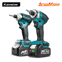 Kamolee 588Nm Cordless Electric Impact Brushless Wrench 5 Speed Screwdriver Power Tool 1/4\