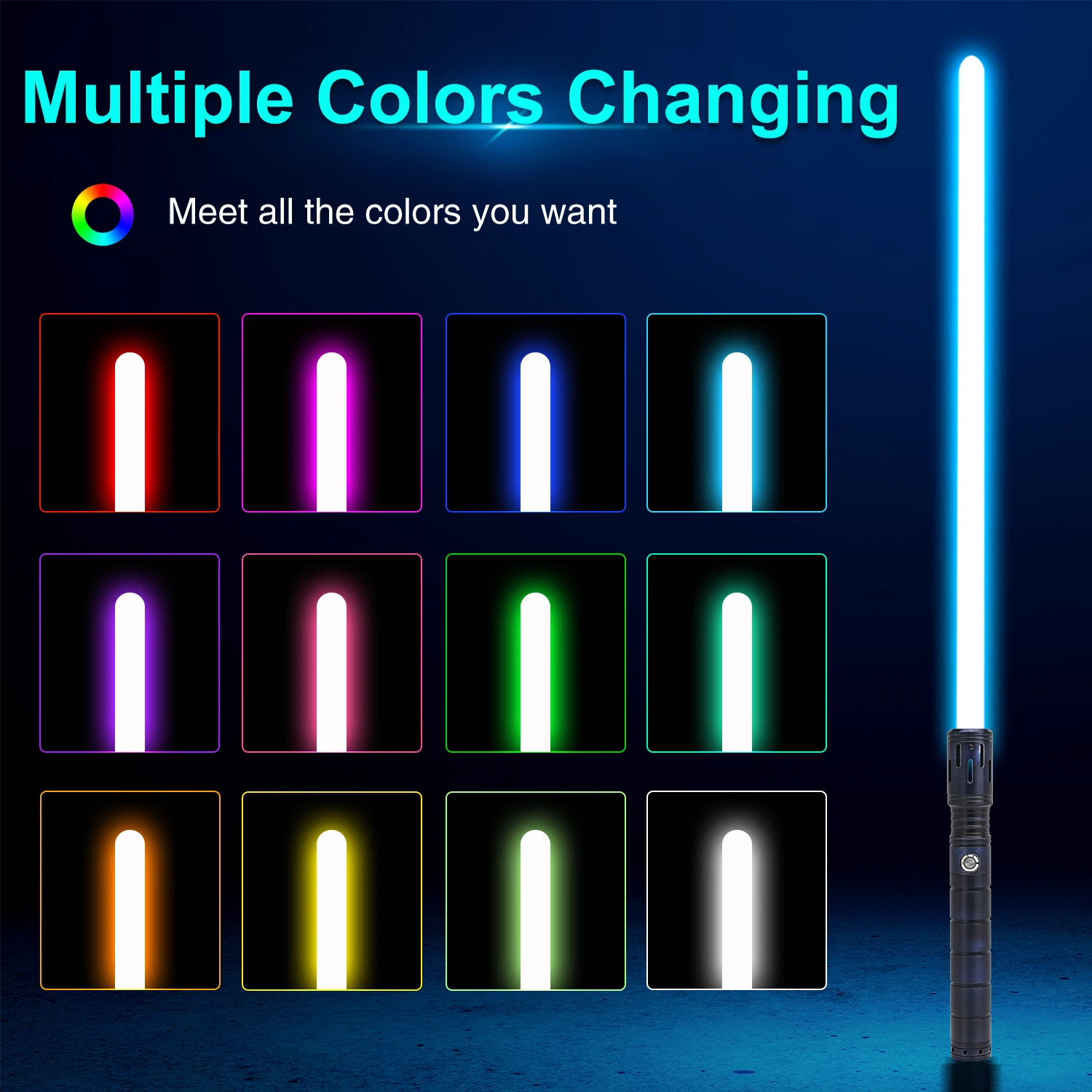 TXQSABER – sabre Laser de duel lourd, RGB Neo Pixel SNV4, contrôle par application, balançoire lisse, poignée métallique, épée Laser, jouets Cosplay