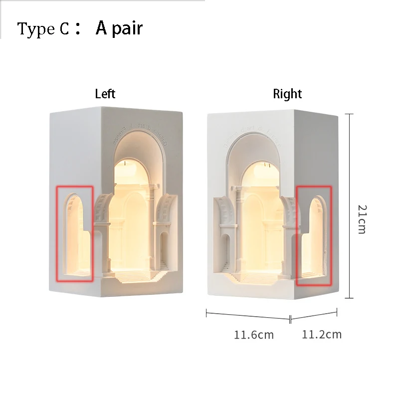 Imagem -06 - Indoor Embedded Wall Lamp For Bedroom Modern Wall Sconces Luz para Sala de Estar Iluminação de Parede de Cabeceira Corner Light