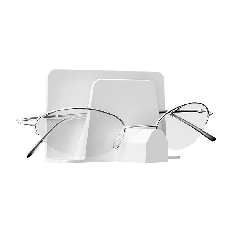 6pcsGlasses تخزين الرف النظارات الشمسية رف شاشة خزانة المنظم الحائط لكمة خالية مرحاض النظارات الشمسية المنظم الرف
