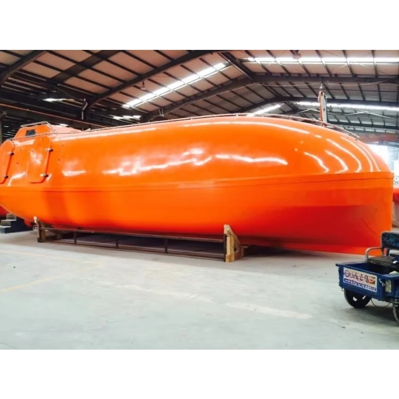 150-Person fully enclosed fiberglass marine lifeboat equipment for sale