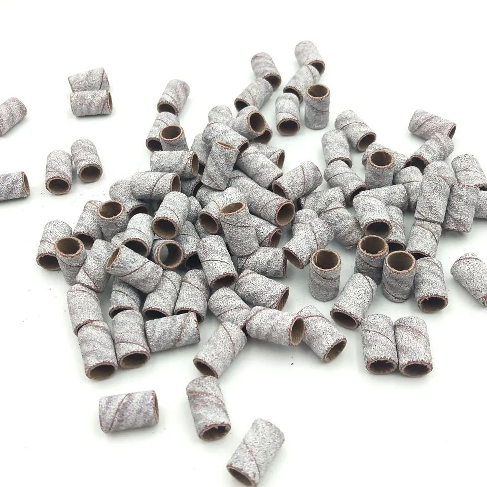 أربطة صنفرة بدون مغزل ، ملحقات مثقاب أظافر كهربائية ، أدوات العناية بالأظافر ، أدوات إزالة طلاء الجل ، way way per Box #4