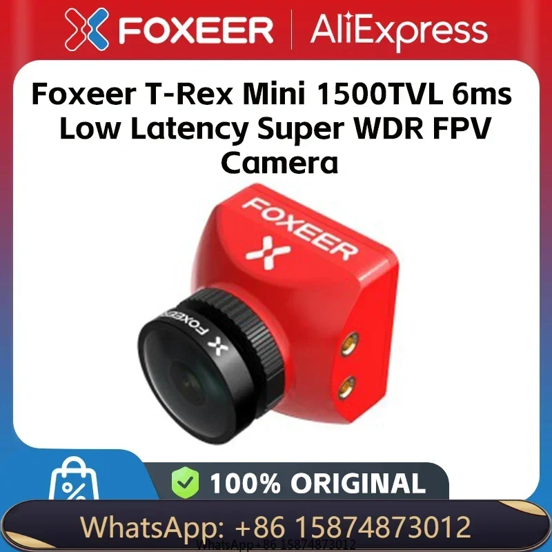 Hot Sale Foxeer T-Rex Mini 1500TVL 6ms Low Latency Super WDR 4:3/16:9 PAL/NTSC Switchable FPV Ca mera Support OSD&Menu RC Dr one