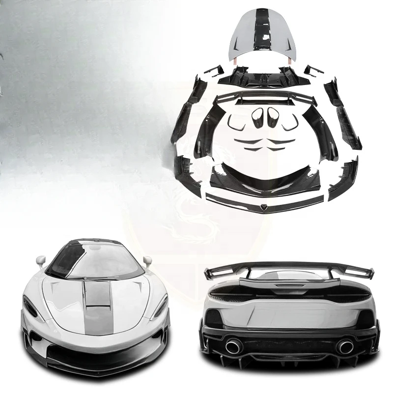 High Quality CSS Style Dry Carbon Fiber Full Body Kit Front Lip Bumper Canards Engine Hood Fender Vent Rear Spoilers for G