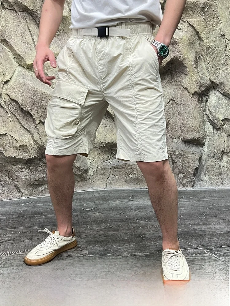 

Ограниченная серия 3D Stereo Outdoor Мужские orts Qui Dry Водонепроницаемые тонкие летние брюки Новое поступление Повседневные брюки с высокой талией Ela...