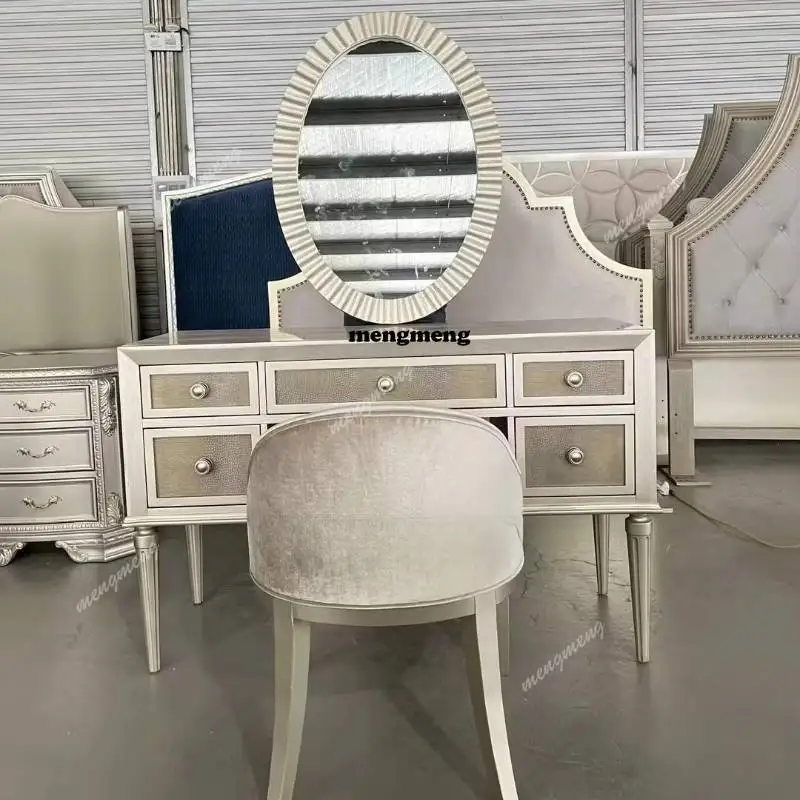 Cheap Simple Makeup Vanity Desk Decor Storage White Mirror Makeup Vanity Desk Vintage Modern Schminktisch Furniture For Bedrooms