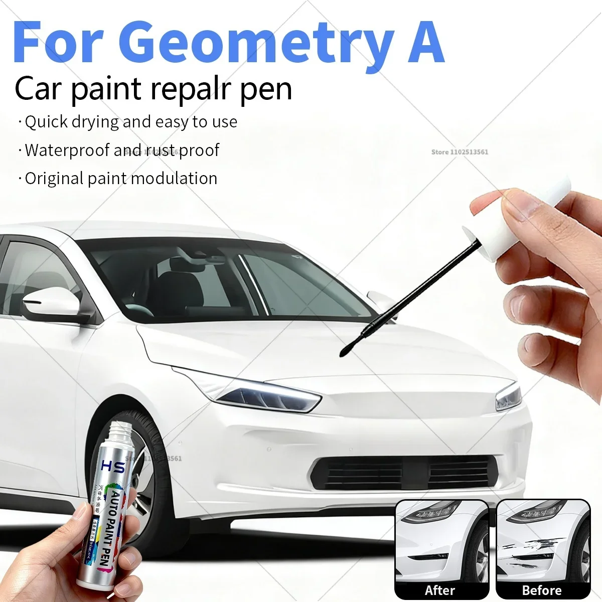 

Ручка для ремонта автомобильной краски для геометрии A Touch Up, средство для удаления царапин, сделай сам, автоаксессуары, золотой, белый, 113 синий, B13, красный, серебристый, JL03