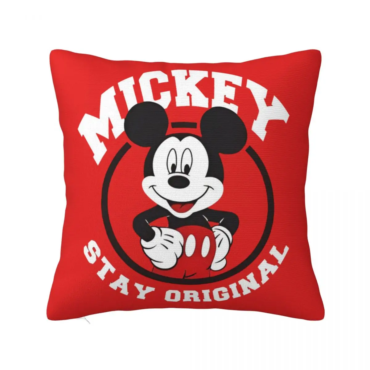 Disney Mickey Mouse Pillow Cover Stuff Soft Polyester Cushion Cover Gift Throw Pillow Case Cover Zipper 40X40cm Multiple Sizes